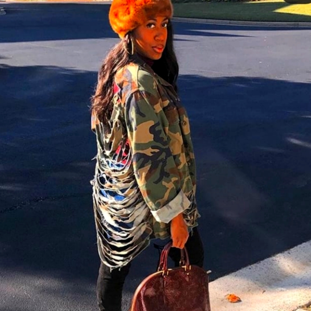 Sale!! 1 Day Custom Ripped Jacket $55 ship free